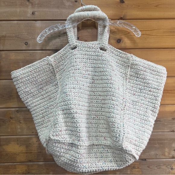 Handbags - Handmade Knit Oversized Tote Bag Sturdy and Well Made! Market Shopping Bag